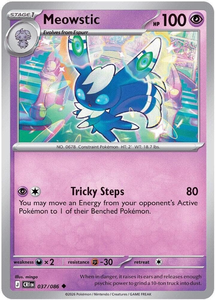 Meowstic, catalogue front
