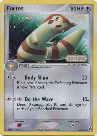 Furret, catalogue front