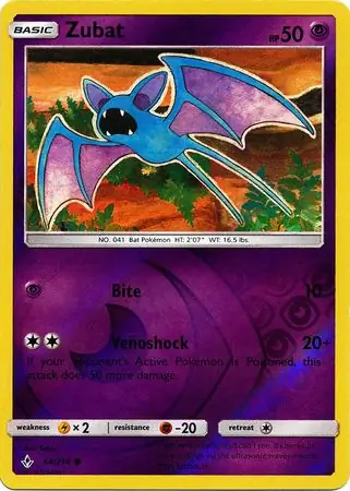 Zubat, catalogue front