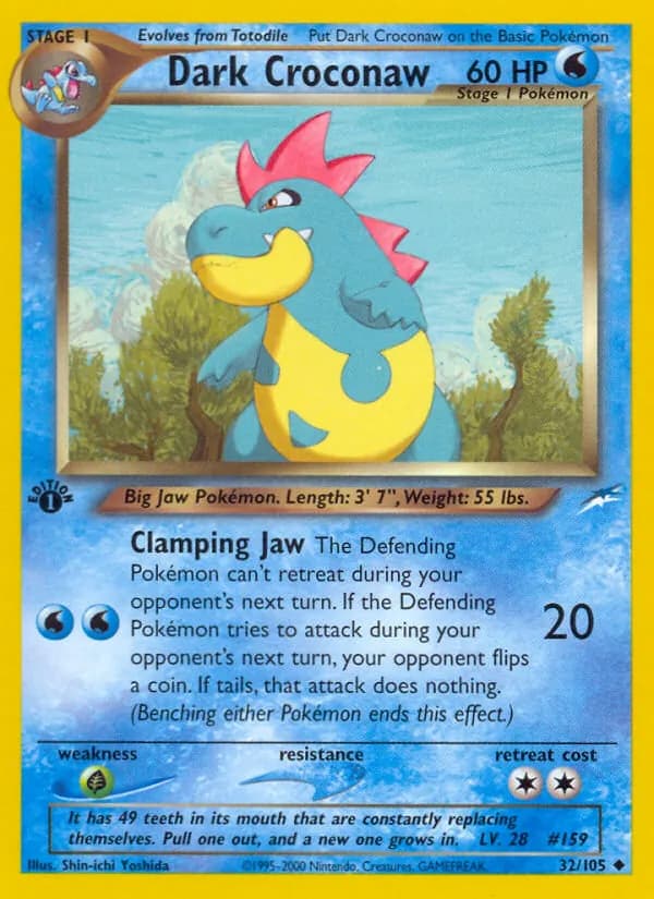 Dark Croconaw, catalogue front