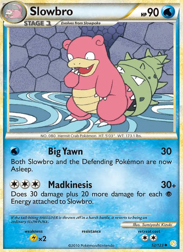 Slowbro, catalogue front