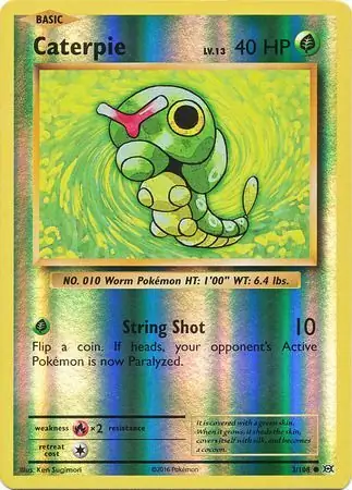Caterpie, catalogue front