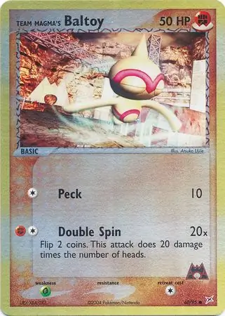 Team Magma's Baltoy, catalogue front