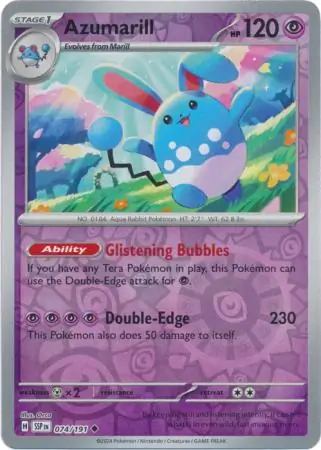 Azumarill, catalogue front