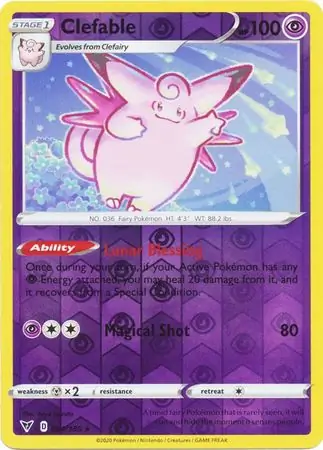 Clefable, catalogue front