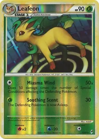 Leafeon, catalogue front