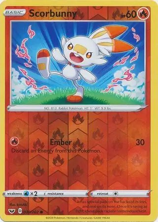 Scorbunny, catalogue front