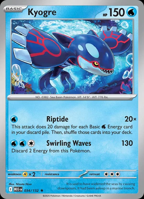 Kyogre, catalogue front