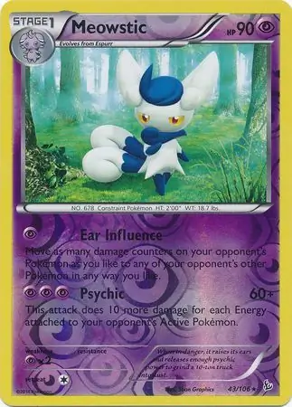 Meowstic, catalogue front
