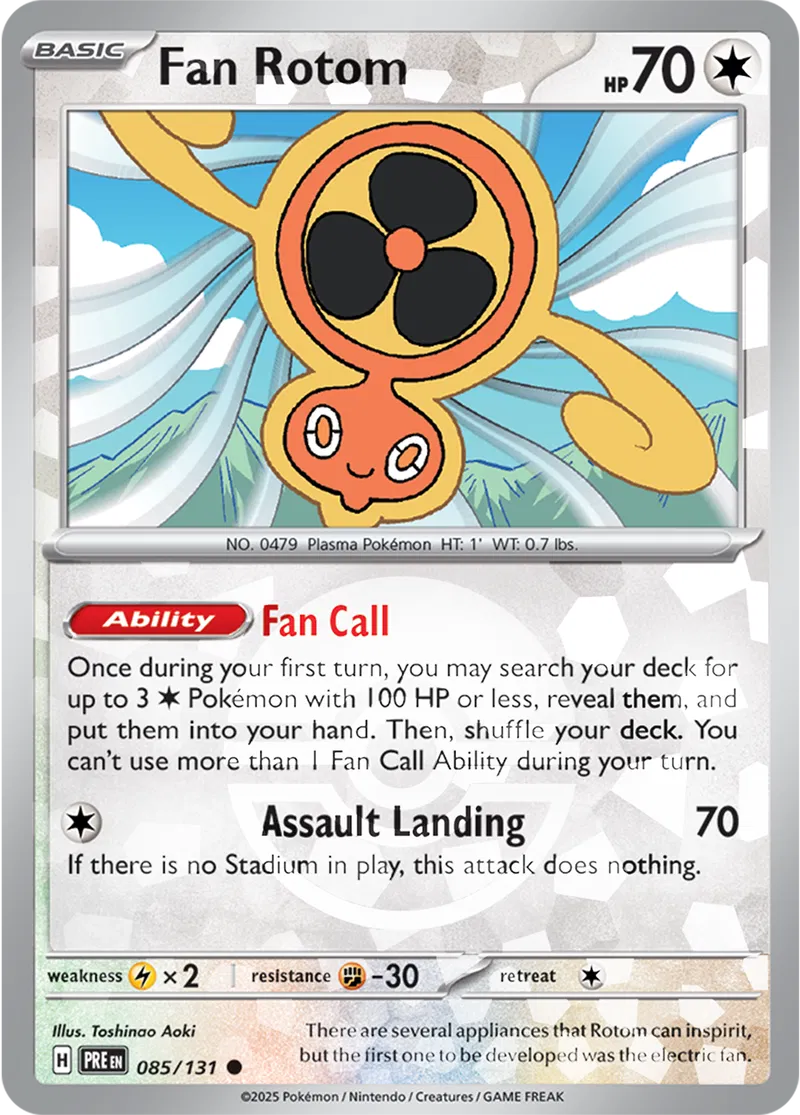 Fan Rotom, catalogue front