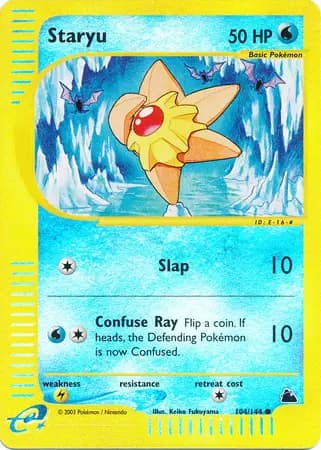 Staryu, catalogue front