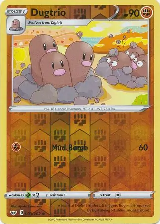 Dugtrio, catalogue front