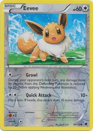 Eevee, catalogue front
