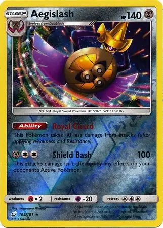 Aegislash, catalogue front