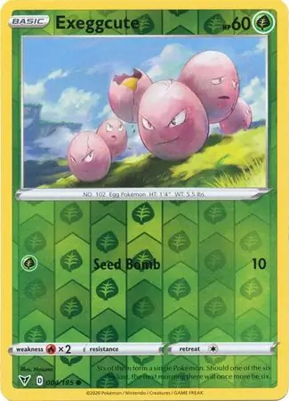 Exeggcute, catalogue front