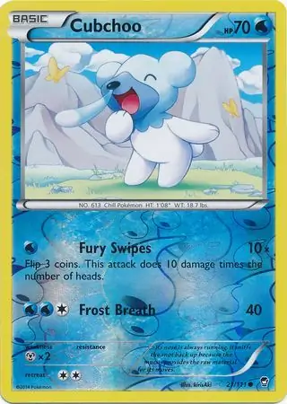 Cubchoo, catalogue front