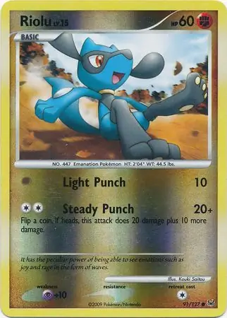 Riolu, catalogue front