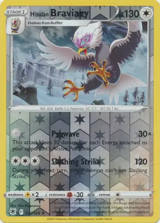 Hisuian Braviary, catalogue front