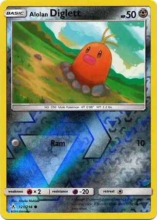 Alolan Diglett, catalogue front