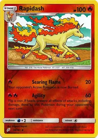 Rapidash, catalogue front