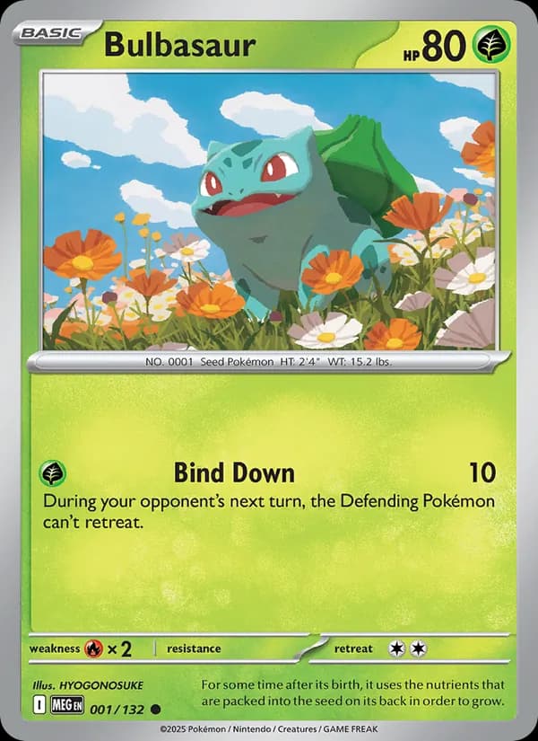Bulbasaur, catalogue front