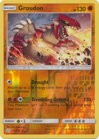 Groudon, catalogue front