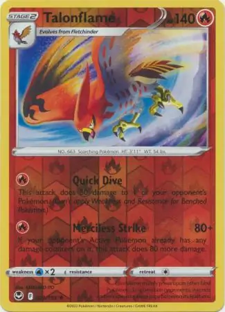 Talonflame, catalogue front