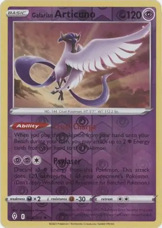 Galarian Articuno, catalogue front