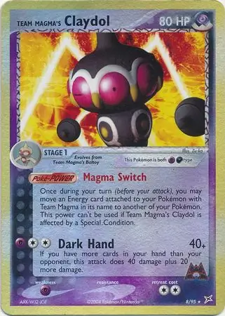Team Magma's Claydol, catalogue front