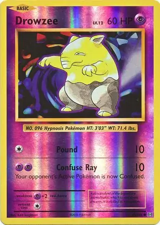 Drowzee, catalogue front