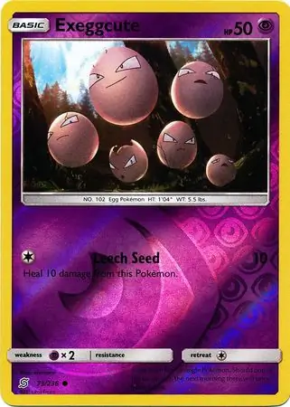 Exeggcute, catalogue front