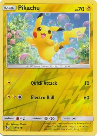 Pikachu, catalogue front