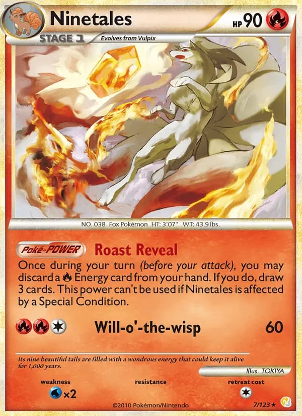 Ninetales, catalogue front