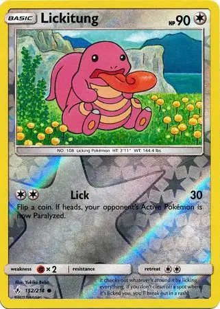 Lickitung, catalogue front
