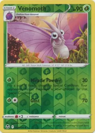 Venomoth, catalogue front