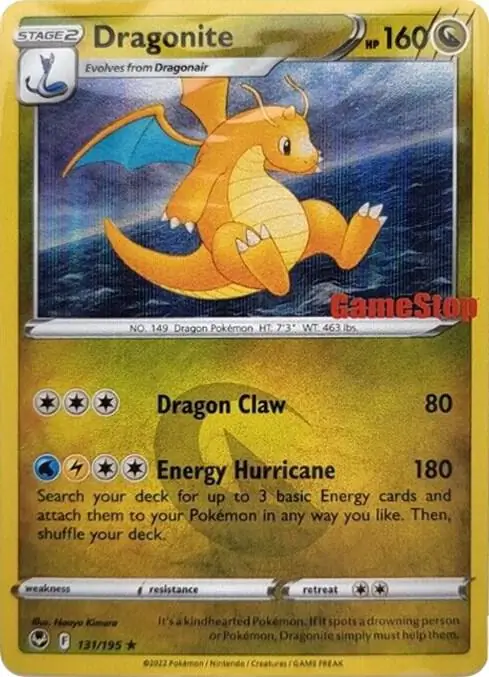 Dragonite, catalogue front