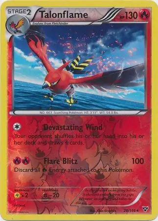 Talonflame, catalogue front
