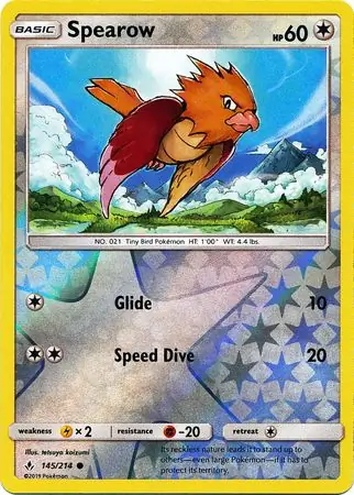 Spearow, catalogue front