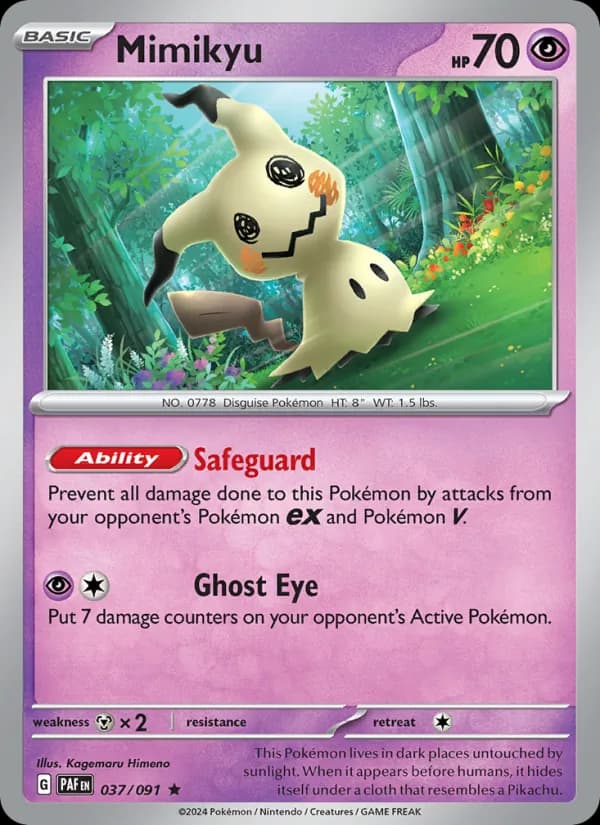 Mimikyu, catalogue front
