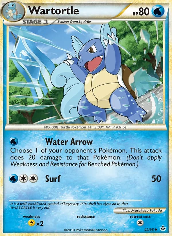 Wartortle, catalogue front