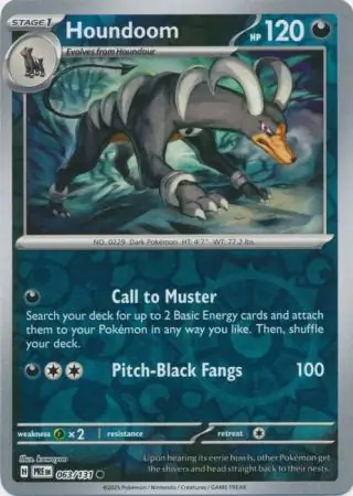 Houndoom, catalogue front