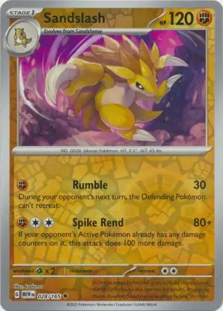 Sandslash, catalogue front