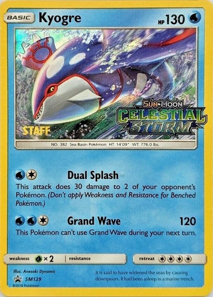 Kyogre, catalogue front