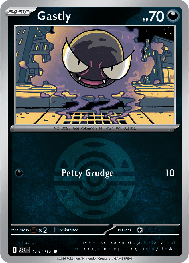 Gastly, catalogue front