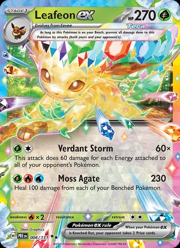 Leafeon ex, catalogue front