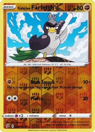 Galarian Farfetch'd, catalogue front