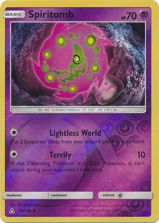 Spiritomb, catalogue front