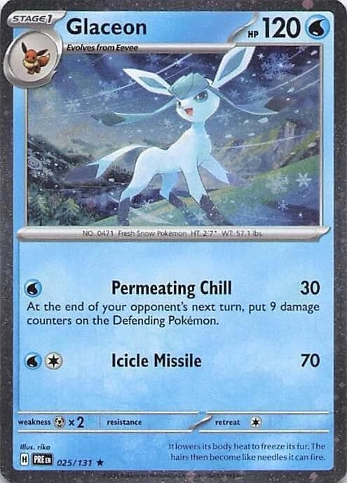 Glaceon, catalogue front