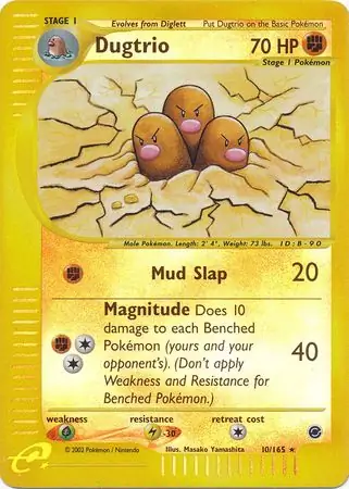 Dugtrio, catalogue front