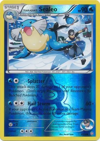 Team Aqua's Sealeo, catalogue front